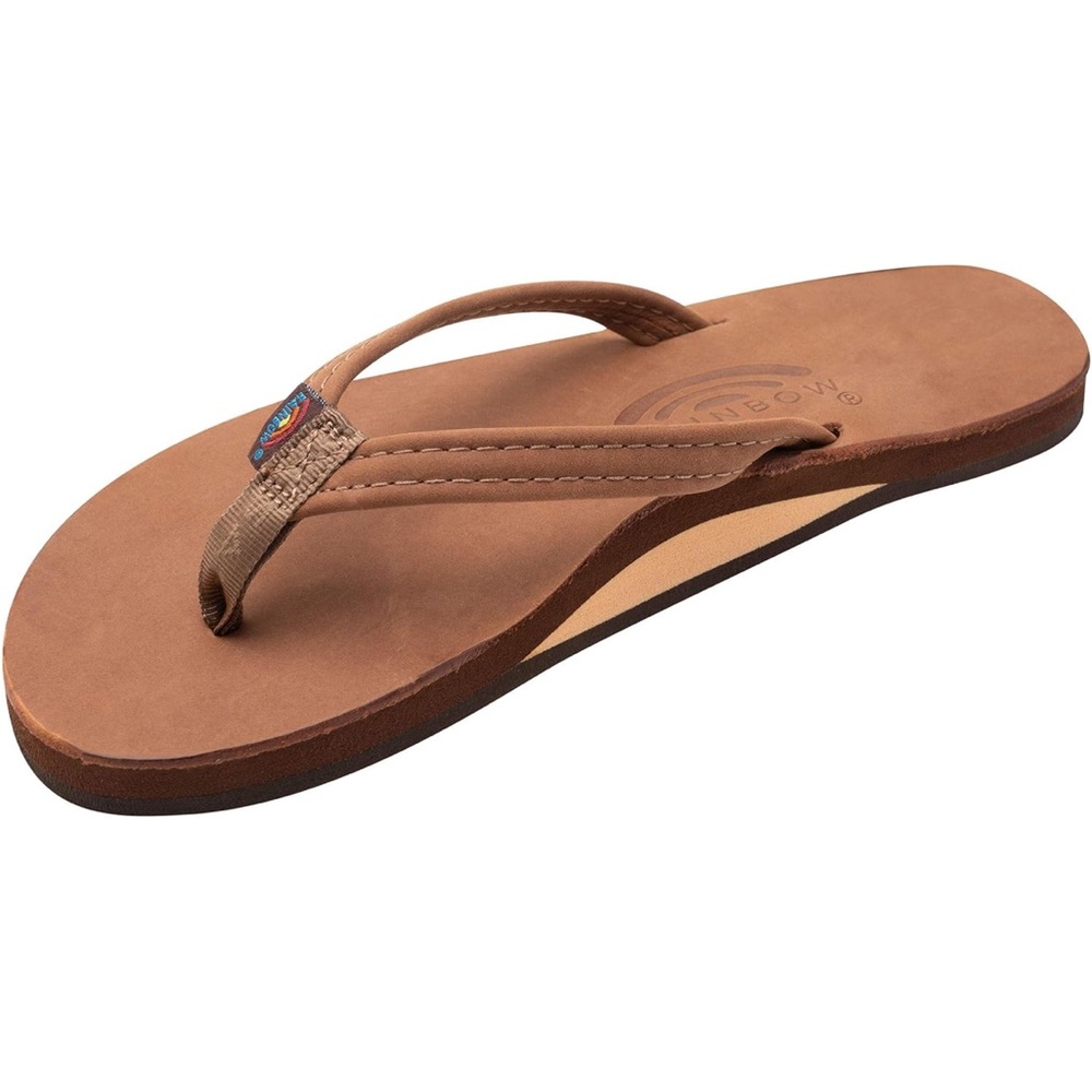 Rainbow 🌈 Classic All Leather Flip Flop Sz. 5.5-6